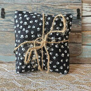 Handsewn Pup Paw Print Herbal Pillow - Choice of Blend